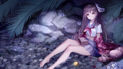 长腿美少女洗脚