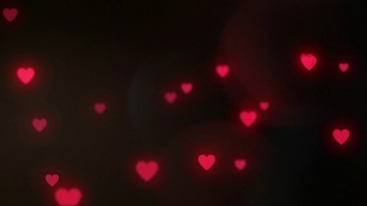 浪漫红心光晕