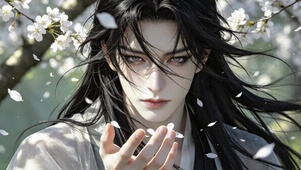 古风落花美男