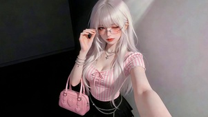 甜酷禁欲系白发少女4K