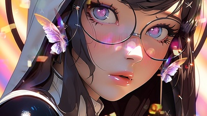 眼镜少女