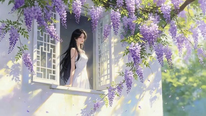 紫藤花女孩