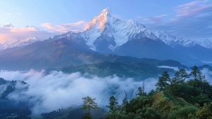 云海雪山