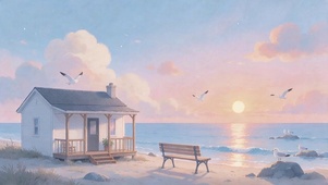 海畔白屋