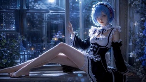 暗夜窗边女仆雷姆