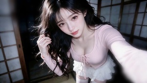 镜头前清纯少女