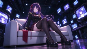 长腿黑丝少女