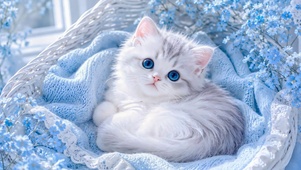 软萌蓝眼小奶猫