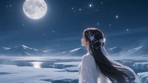 蓝色系雪域女神