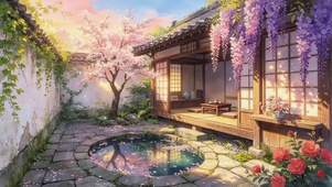 治愈鲜花小院