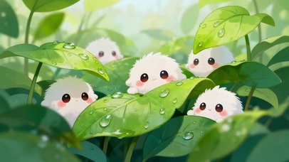 绿叶丛中小可爱
