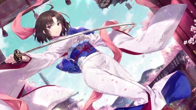 两仪式日漫樱花和服少女