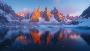 梦幻纯净高山湖泊