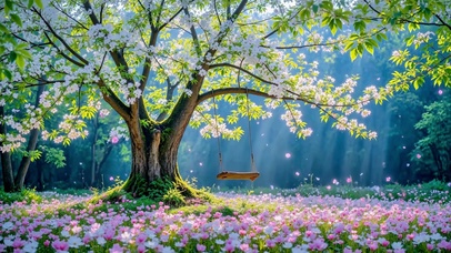 赴一场森间春日童话