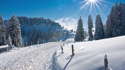 唯美治愈雪景