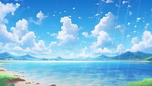 清新海边风景