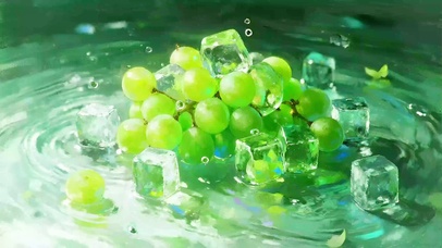 冰爽青绿阳光玫瑰！