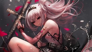 二次元插画美少女