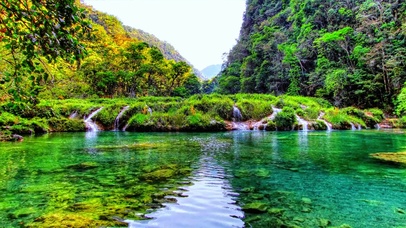 4K 护眼山涧清澈流水