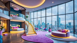 【雨景】超大开间