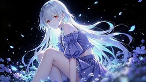 星空紫色花海莫宁