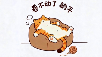 躺平的猫 不卷了