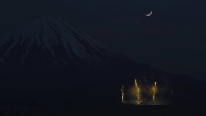 富士山烟花