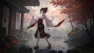绝美和服美女