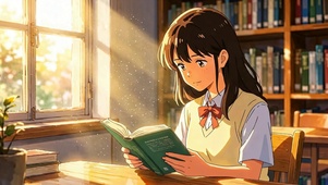 图书馆女生