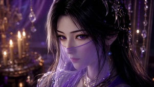 （免费）紫纱梦幻古风美人-紫灵