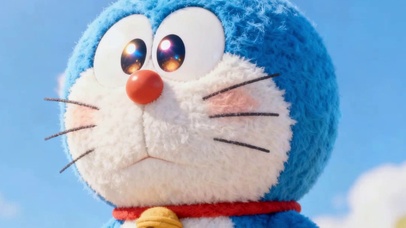 可爱毛茸茸的叮当猫