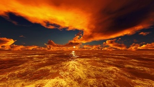 治愈夕阳大海
