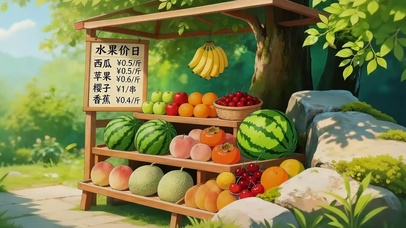夏日水果摊