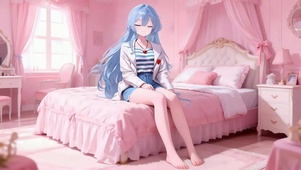 浅蓝伴桃居