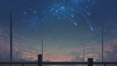 治愈星空流星