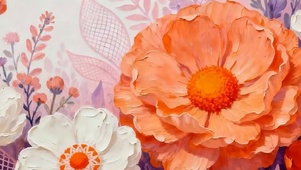 护眼花朵带鱼屏