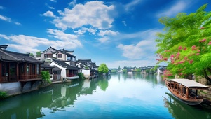 美丽流水古镇
