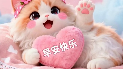 早安快乐带鱼屏