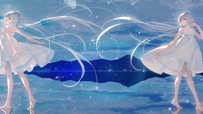 洛天依天空之境带鱼屏