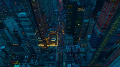 4K纽约城市夜景