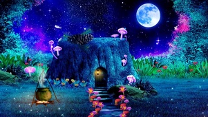 梦幻森林星空