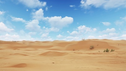 蓝天下的沙漠