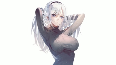 白毛大姐姐
