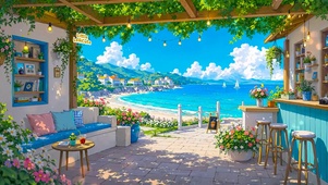 海滨露台咖啡馆