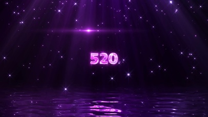 光效粒子桃心520