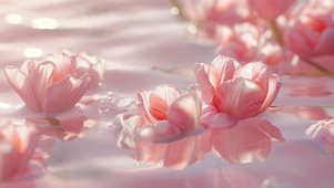 水中浮花