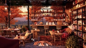 治愈秋季小屋猫咪