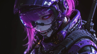 炫酷机械美女