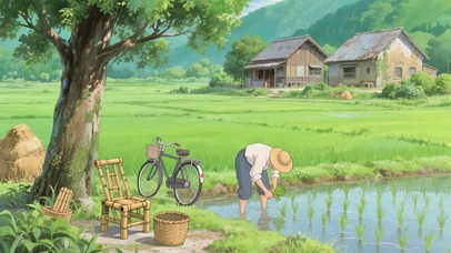 田园插秧