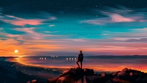 遥望海景